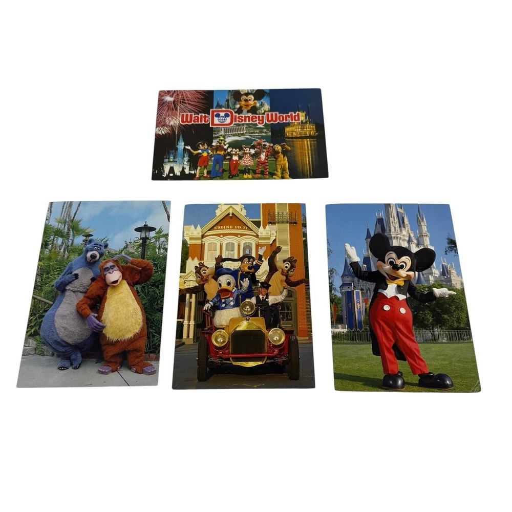 Walt Disney World Photo Postcard Vintage Florida Country Bears Mickey Mouse WDW‎
